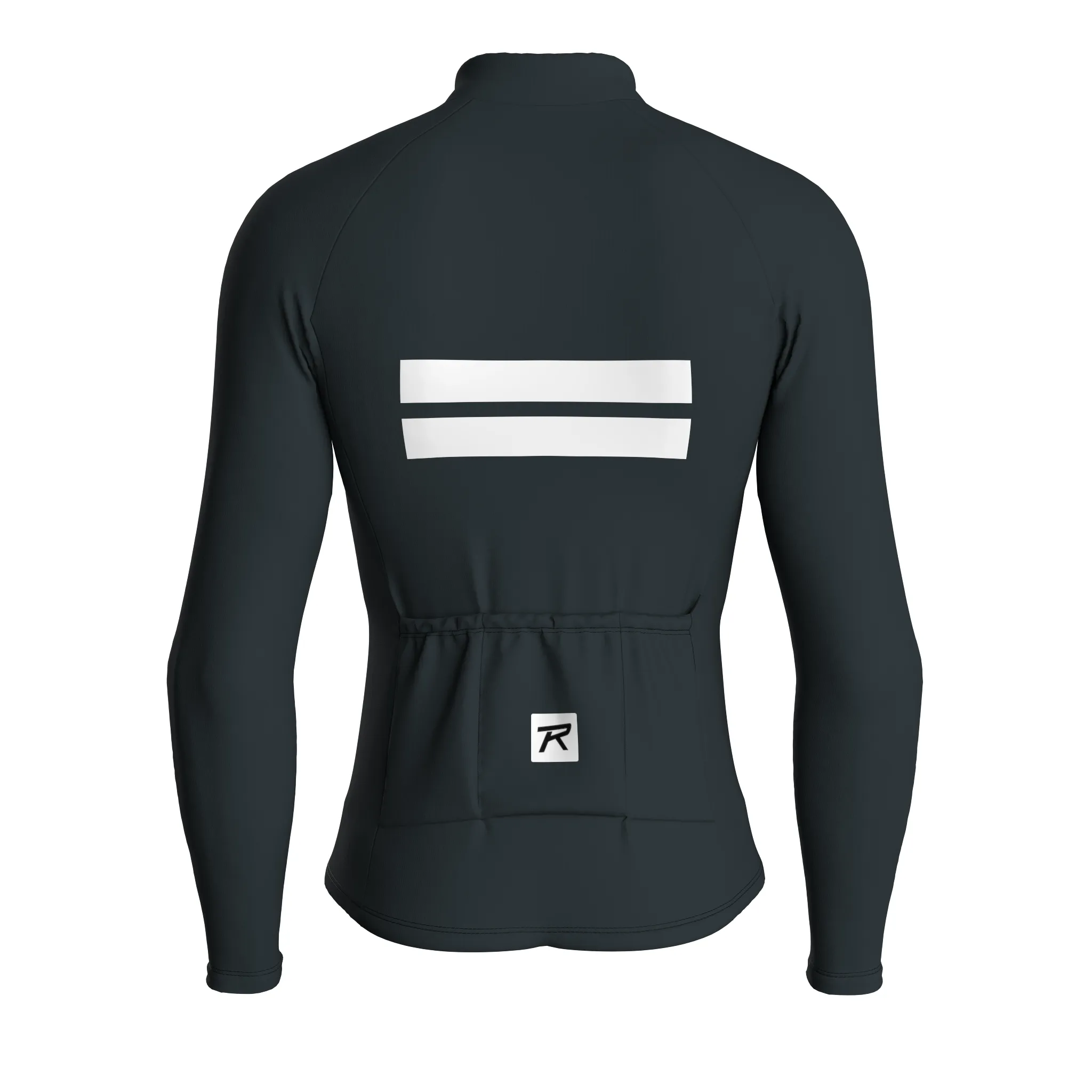 Stripe Dynamics | Gunmetal Gray Male Long Sleeves Jersey