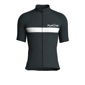 Stripe Dynamics | Gunmetal Gray Male Short Sleeves Jersey