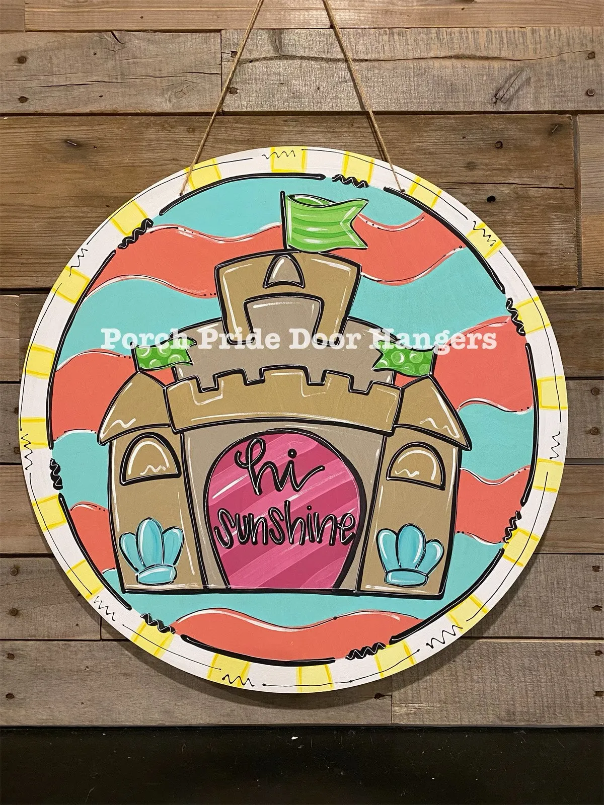 Summer Castle Circle Door Hanger