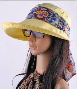 Summer hats for women chapeu feminino fashion visors cap sun collapsible anti-uv hat 6 colors