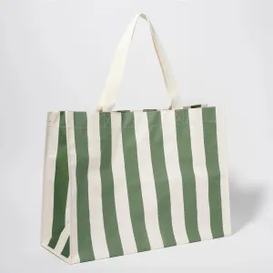 Sunnylife | Carryall Beach Bag The Vacay Olive Stripe