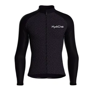 Swift Grid | Dark Purple Male Long Sleeves Jersey