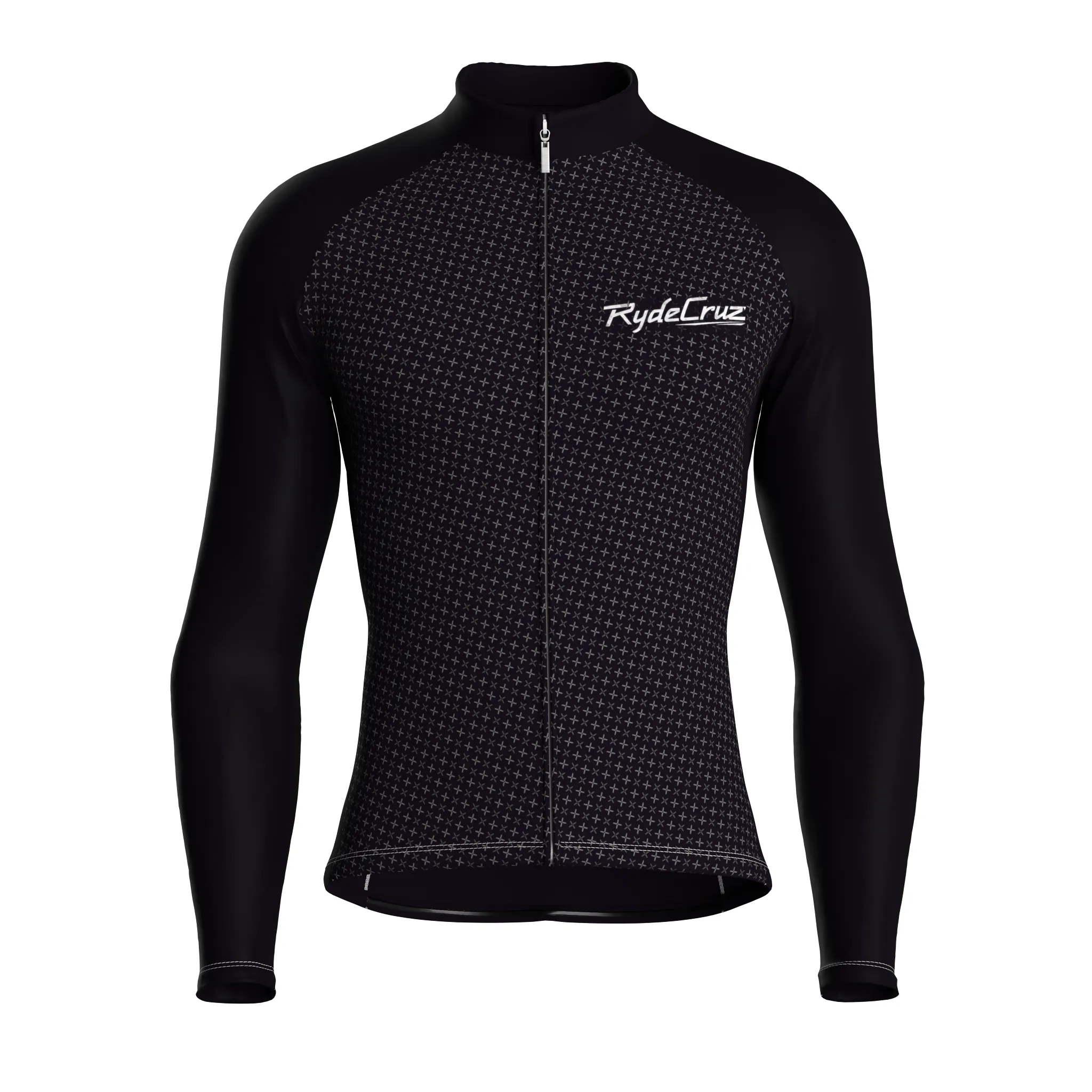 Swift Grid | Dark Purple Male Long Sleeves Jersey