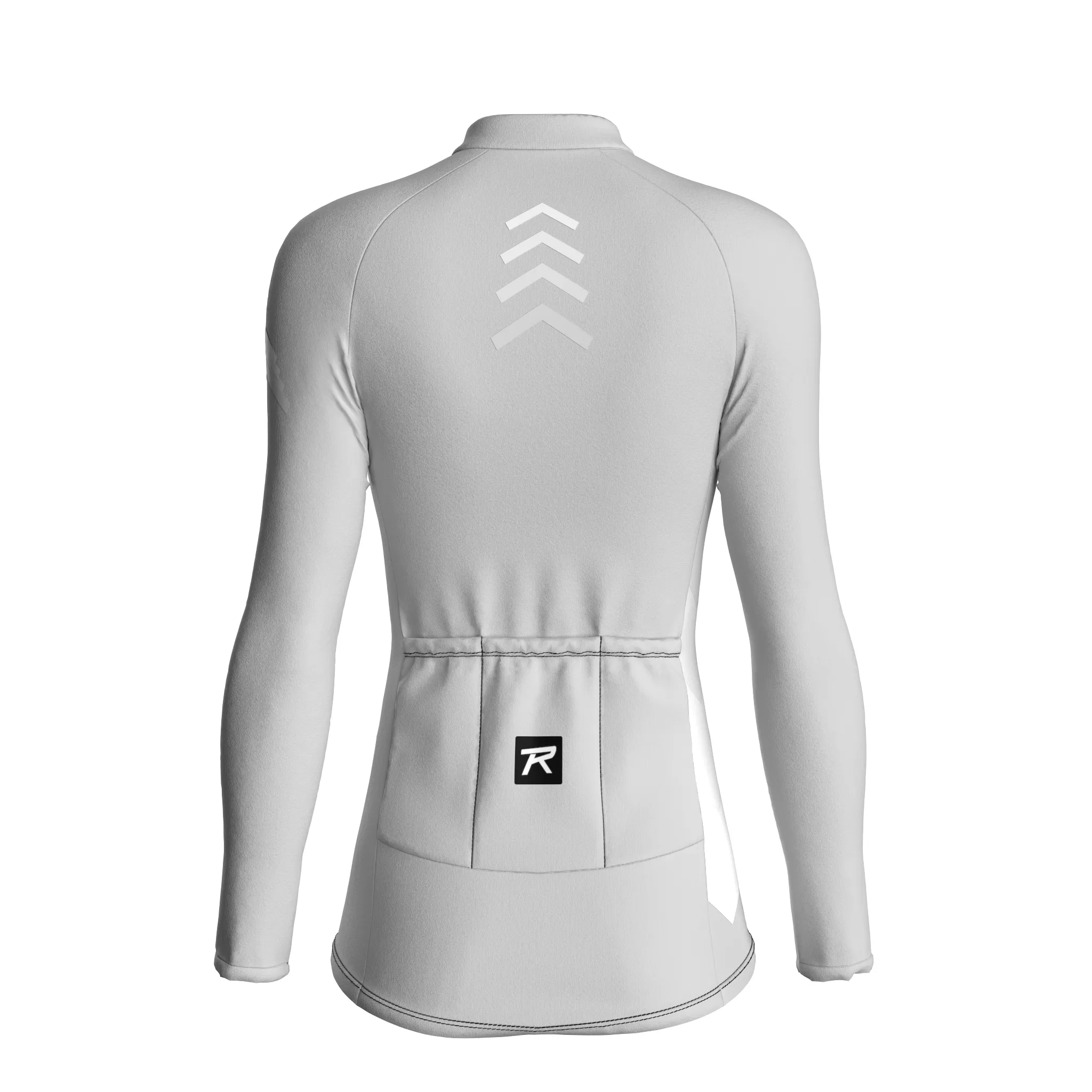 Synth Wave | Light Gray Female Long Sleeves Jersey