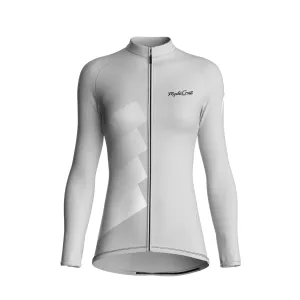 Synth Wave | Light Gray Female Long Sleeves Jersey