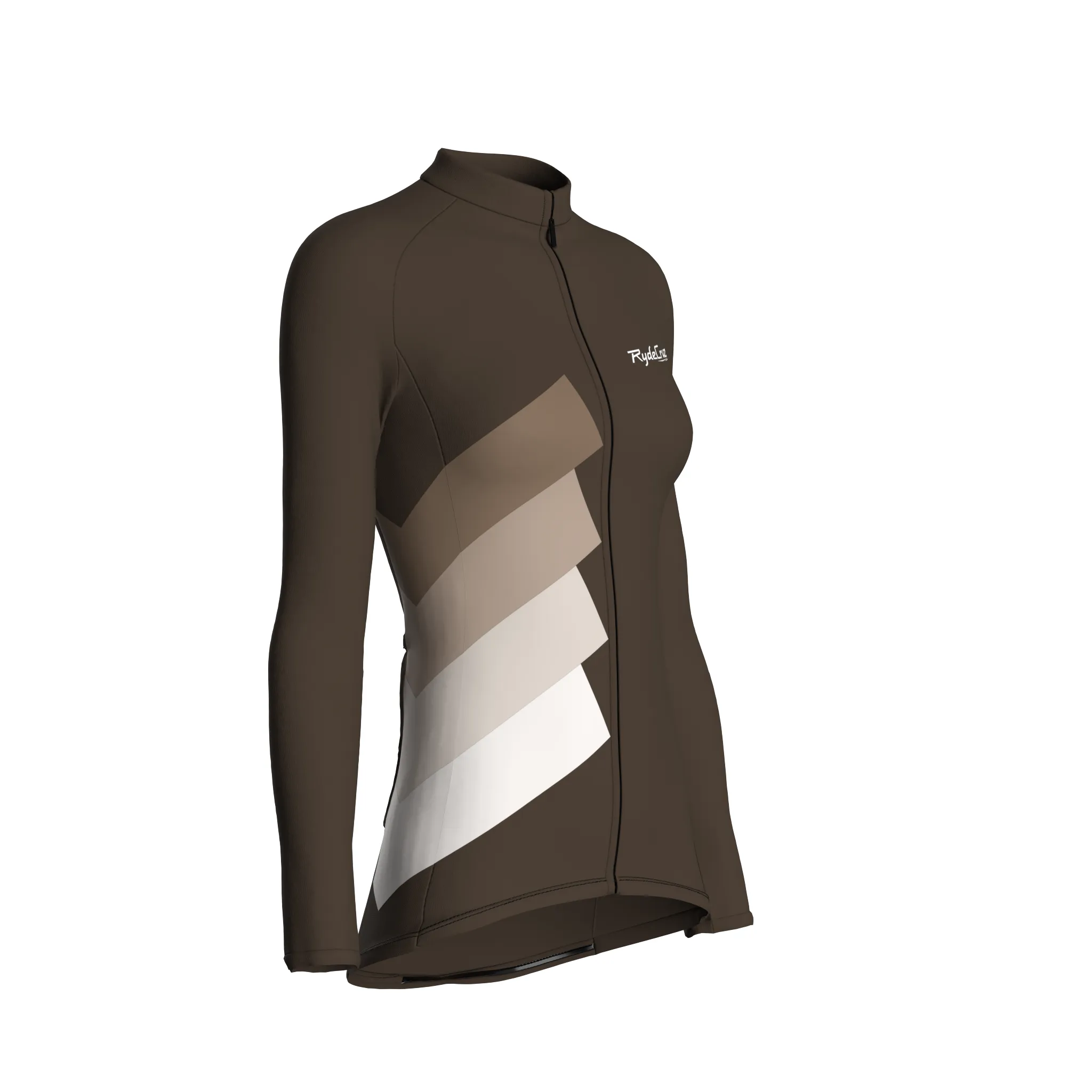 Synth Wave | Taupe Female Long Sleeves Jersey