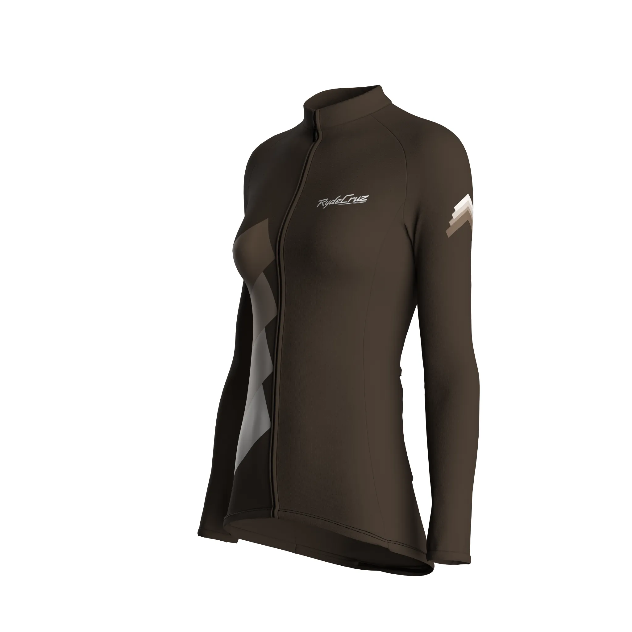 Synth Wave | Taupe Female Long Sleeves Jersey