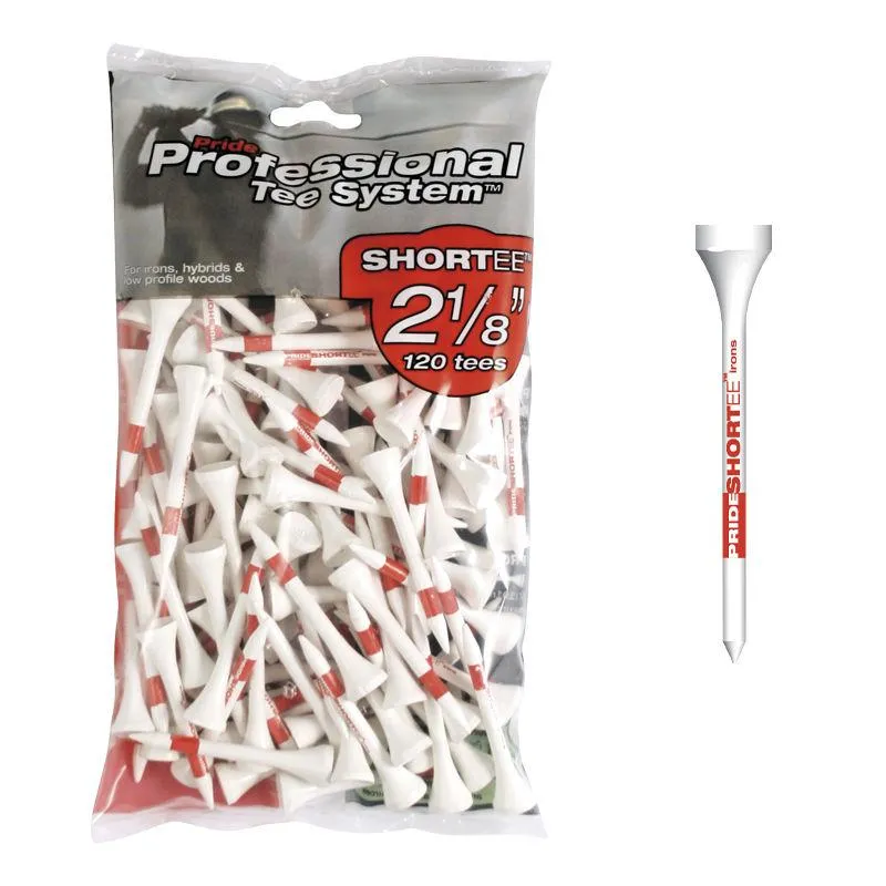 Tees de golf de madera Pride PTS de 2 1/8' en color rojo (paquete de 120)