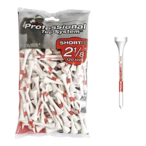 Tees de golf de madera Pride PTS de 2 1/8' en color rojo (paquete de 120)