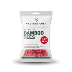 Tees de golf graduados de bambú Masters de 1 1/4" (paquete de 25)
