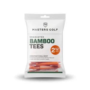 Tees de golf graduados de bambú Masters de 2 3/4" (paquete de 20)
