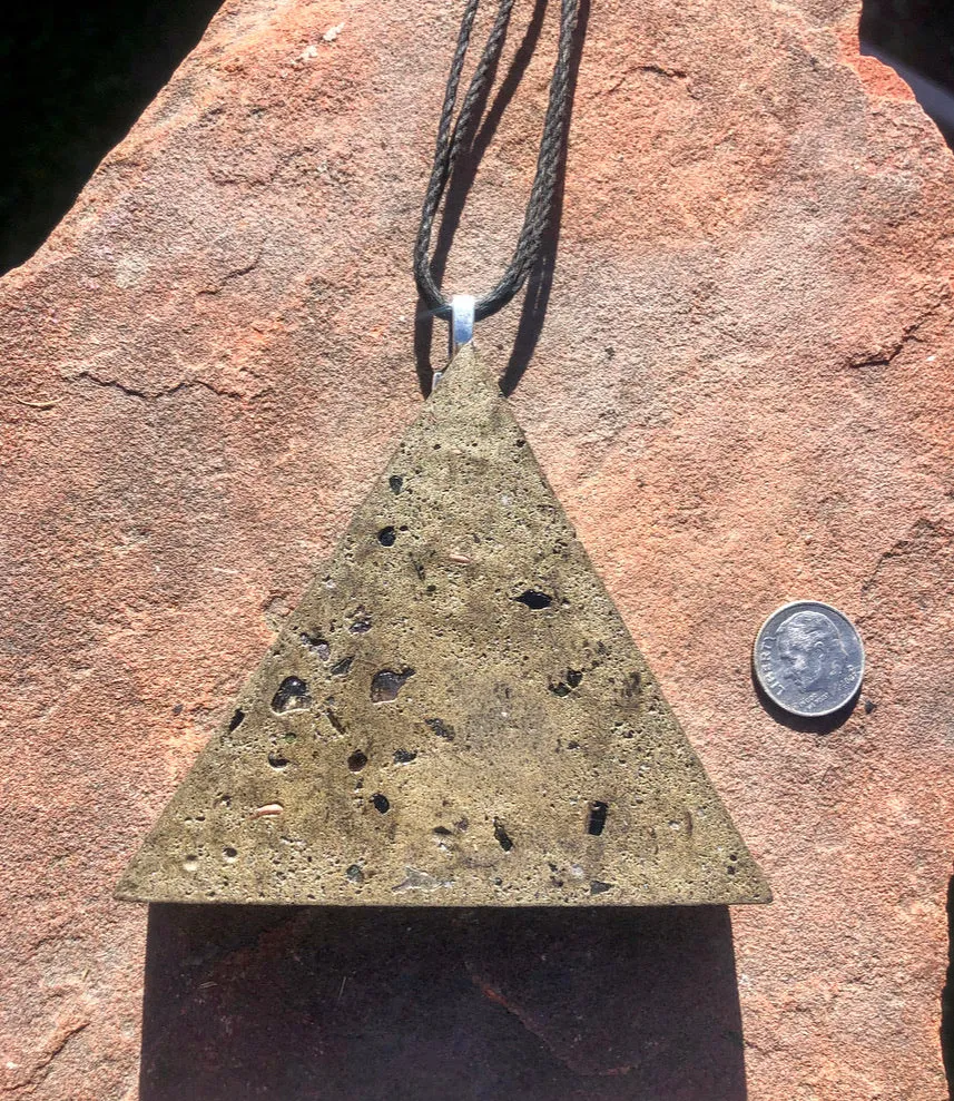 The “Large Equilateral” Orgone Amulet (3.5”x 3.5”, 3.5 oz.)- Max Aura Protection