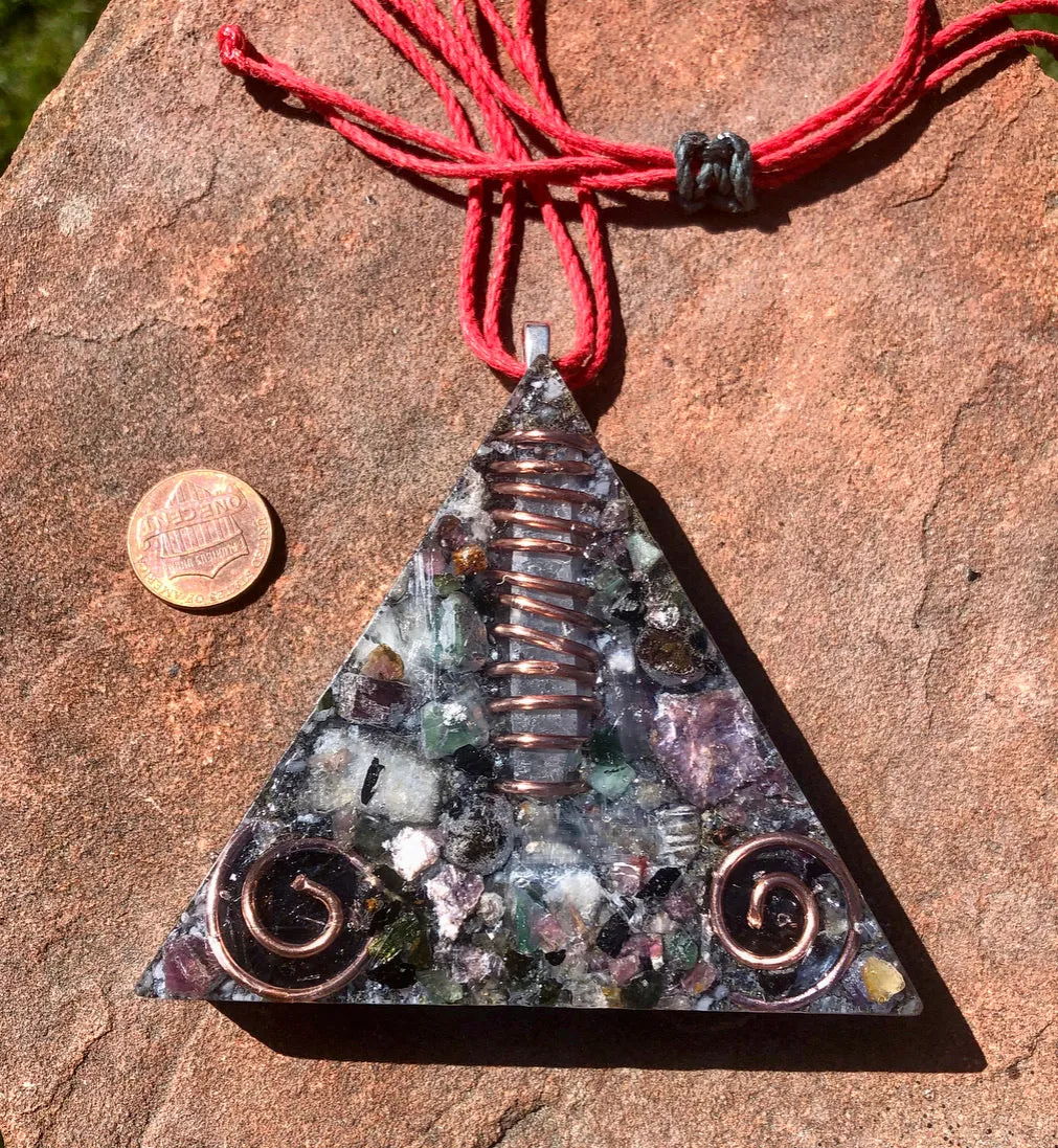 The “Large Equilateral” Orgone Amulet (3.5”x 3.5”, 3.5 oz.)- Max Aura Protection