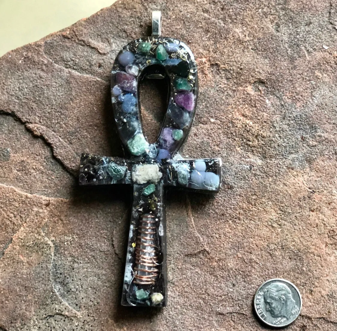 The “Medium Ankh” Orgone Amulet - Aura Protection