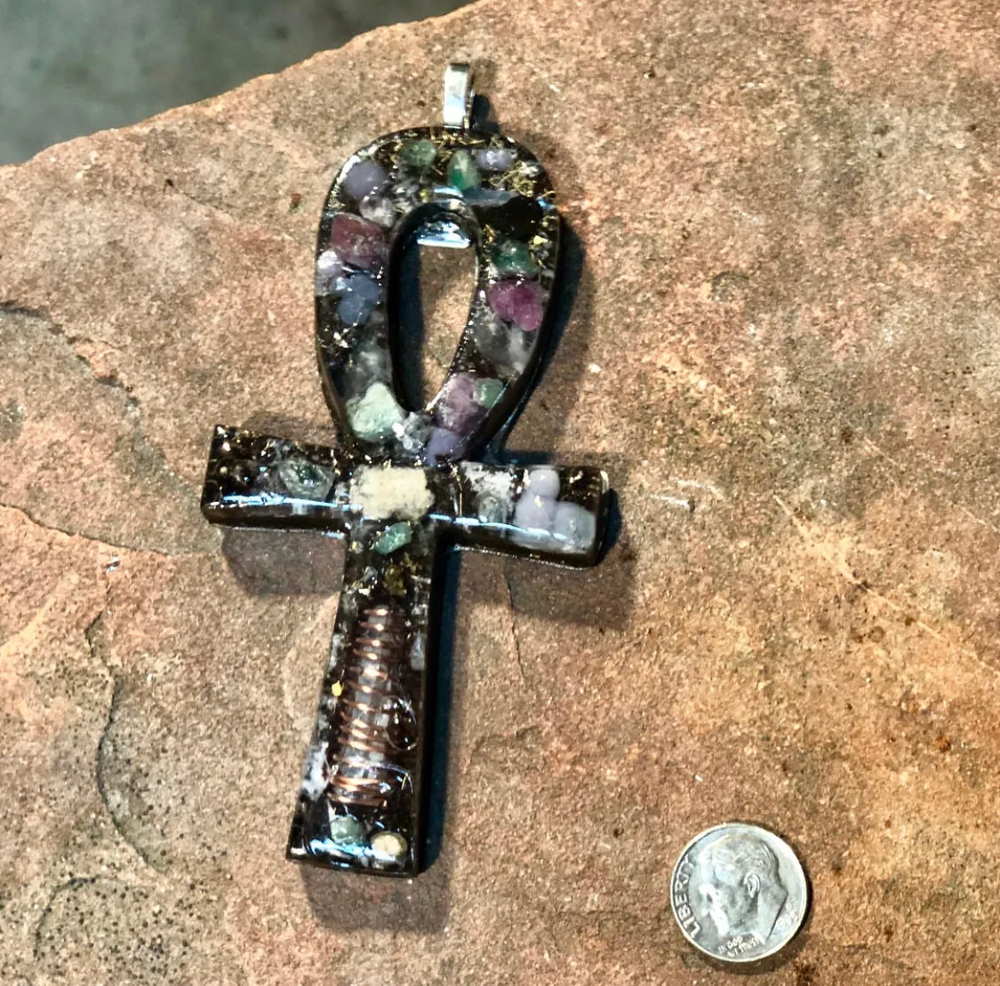 The “Medium Ankh” Orgone Amulet - Aura Protection