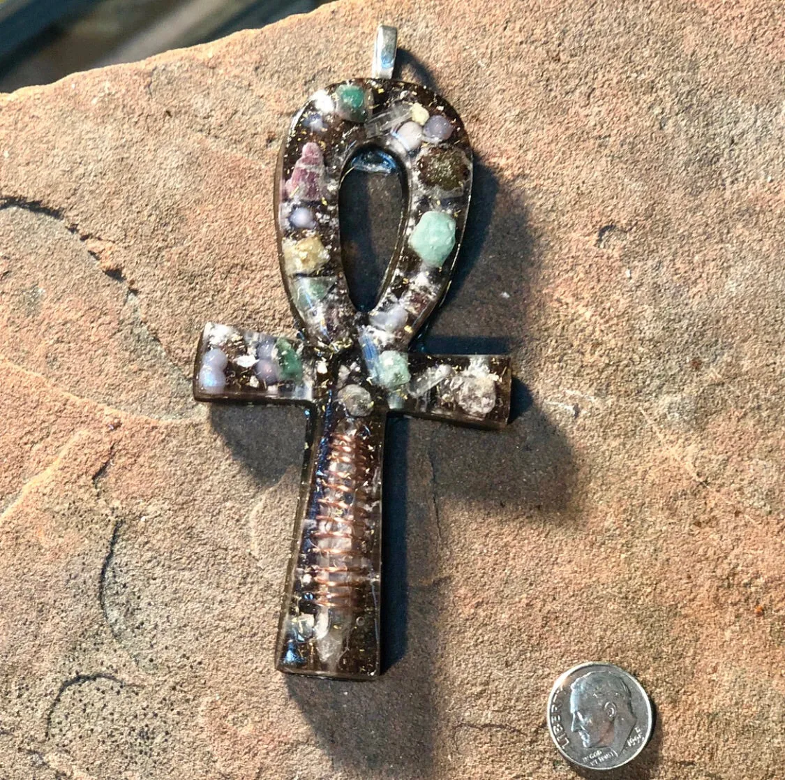 The “Medium Ankh” Orgone Amulet - Aura Protection