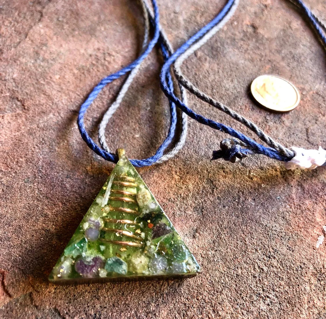 The "Equilateral" Orgone Amulet 🔺 - Aura Protection