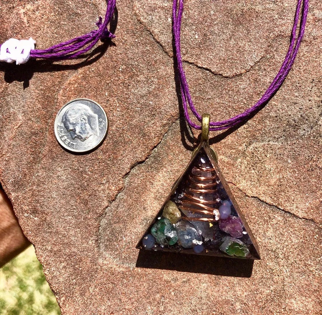 The "Equilateral" Orgone Amulet 🔺 - Aura Protection