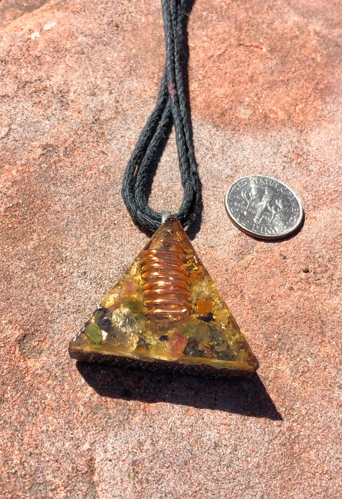 The "Equilateral" Orgone Amulet 🔺 - Aura Protection