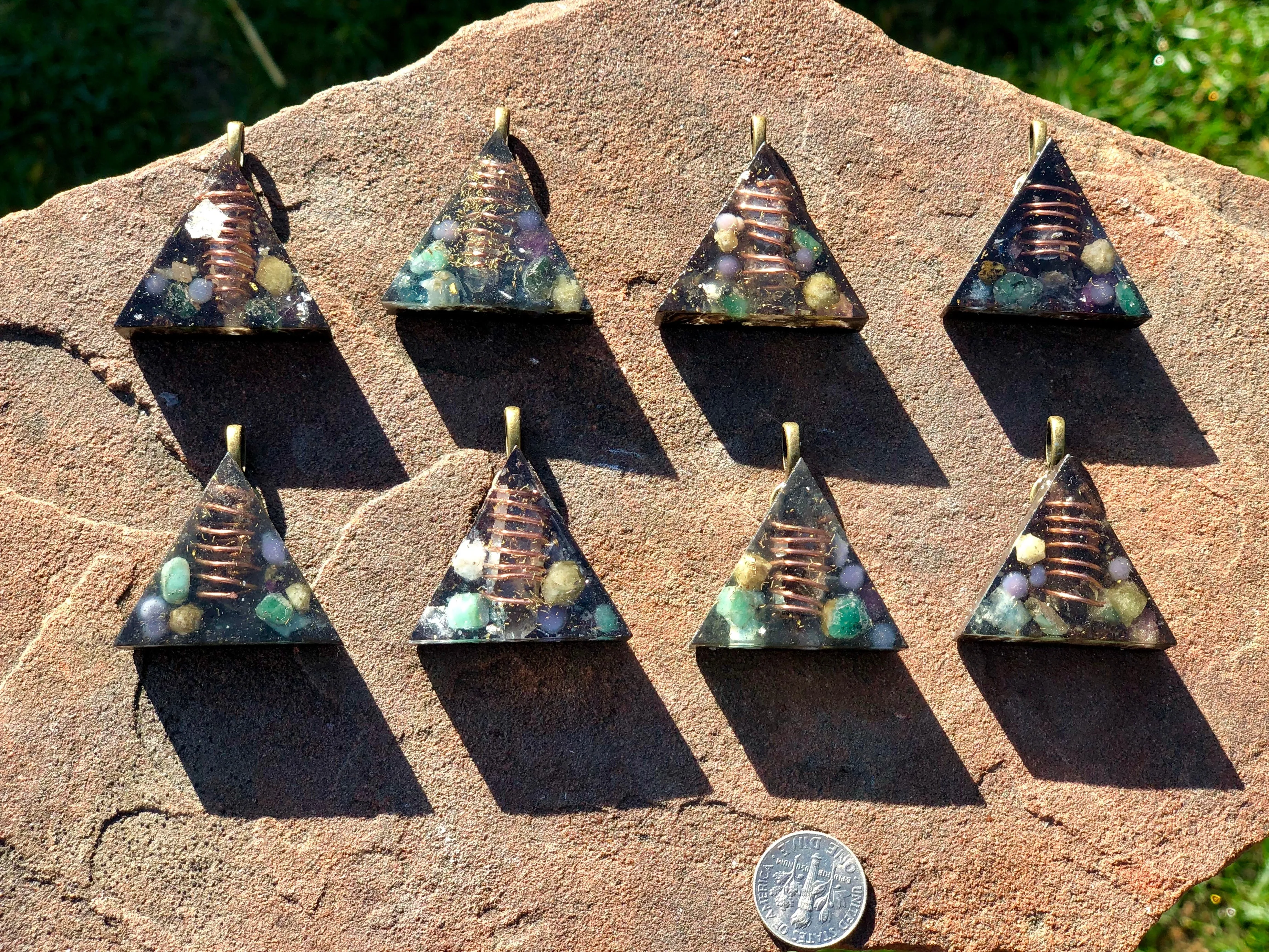 The "Equilateral" Orgone Amulet 🔺 - Aura Protection