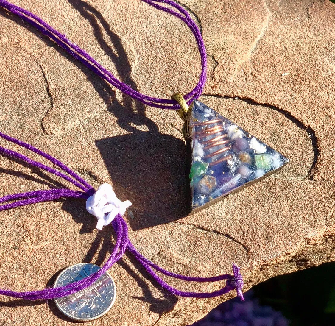 The "Equilateral" Orgone Amulet 🔺 - Aura Protection