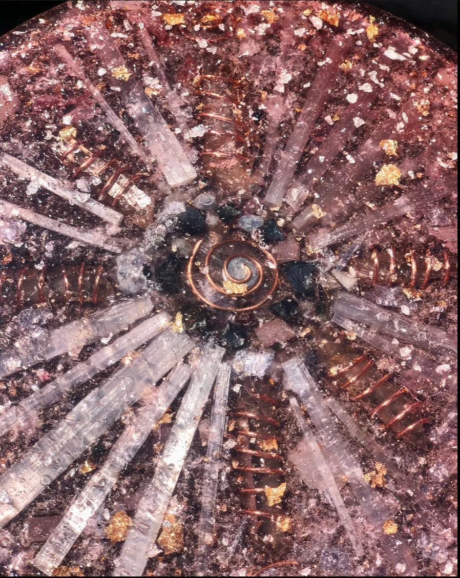 The "Medicine Wheel" Charging Plate- 6 lbs, for food, water, plants, crystals, electronics, summoning rain, etc.