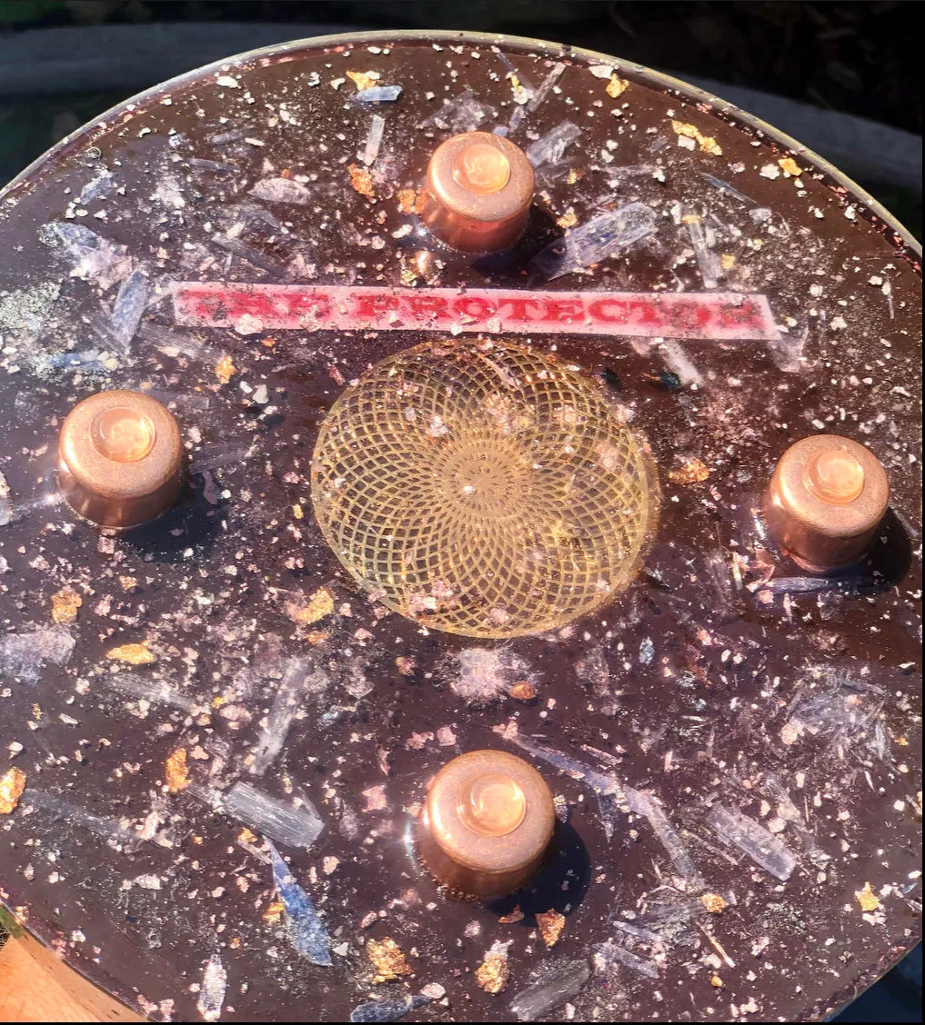 The "Medicine Wheel" Charging Plate- 6 lbs, for food, water, plants, crystals, electronics, summoning rain, etc.