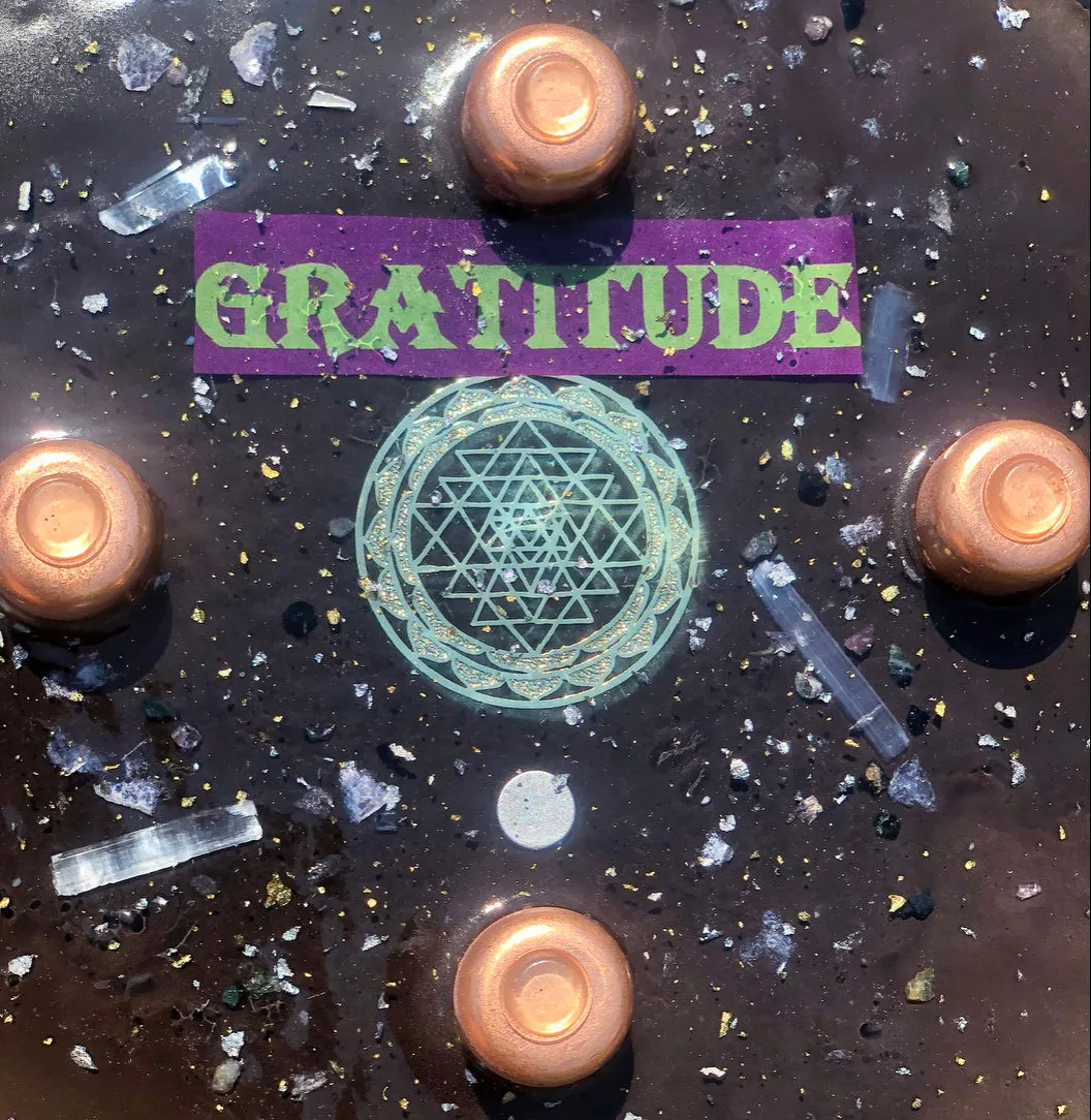 The "Medicine Wheel" Charging Plate- 6 lbs, for food, water, plants, crystals, electronics, summoning rain, etc.