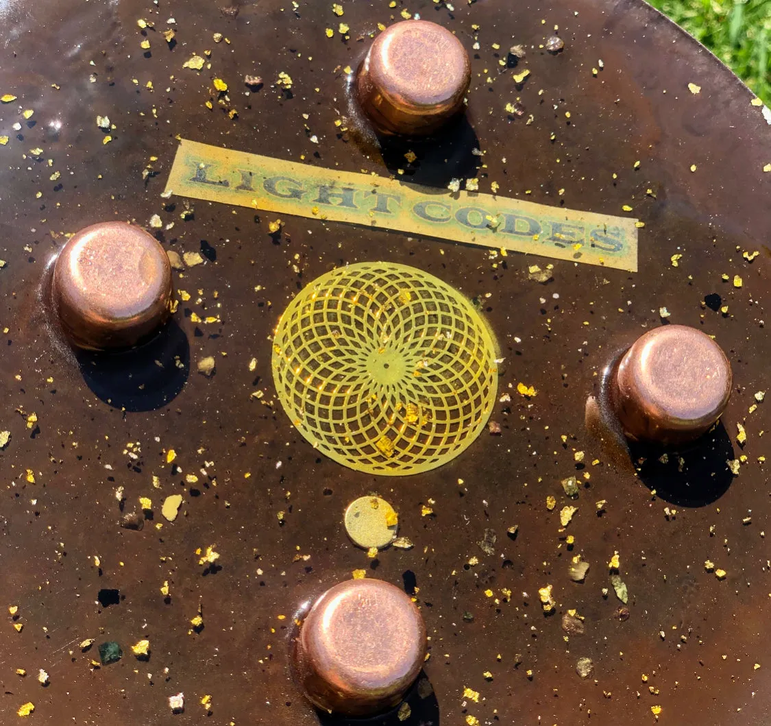 The "Medicine Wheel" Charging Plate- 6 lbs, for food, water, plants, crystals, electronics, summoning rain, etc.