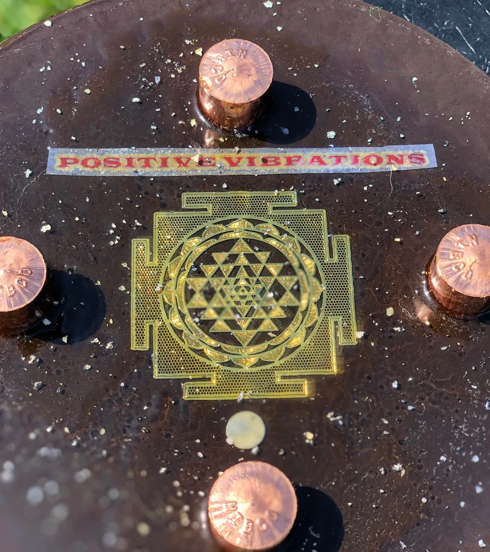 The "Medicine Wheel" Charging Plate- 6 lbs, for food, water, plants, crystals, electronics, summoning rain, etc.