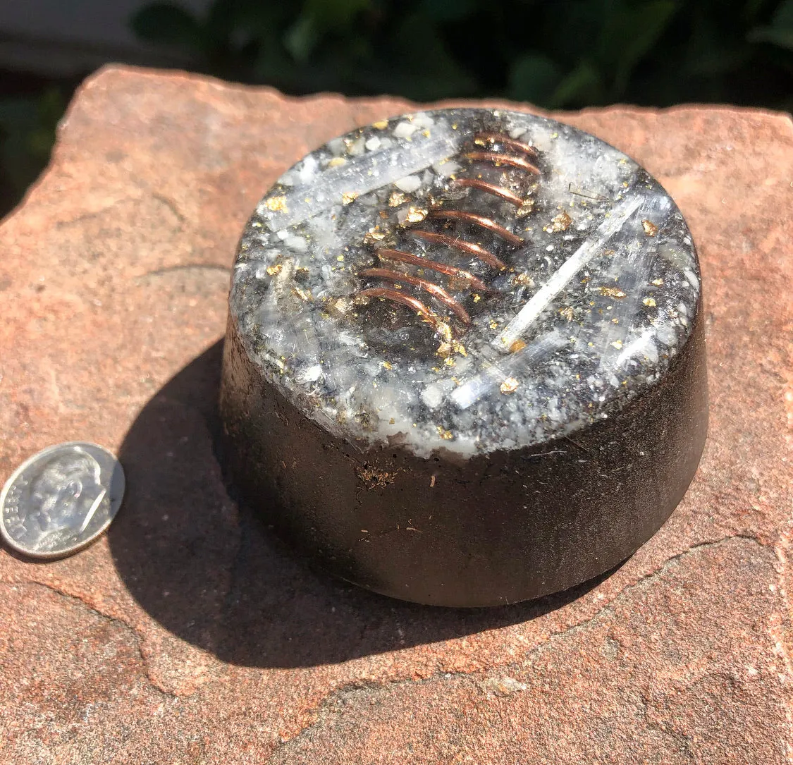 The "Selenite/Quartz Towerbuster" - Laser Quartz, Blue Kyanite, Tourmaline, Selenite, Quartz Sand   MMSSO matrix