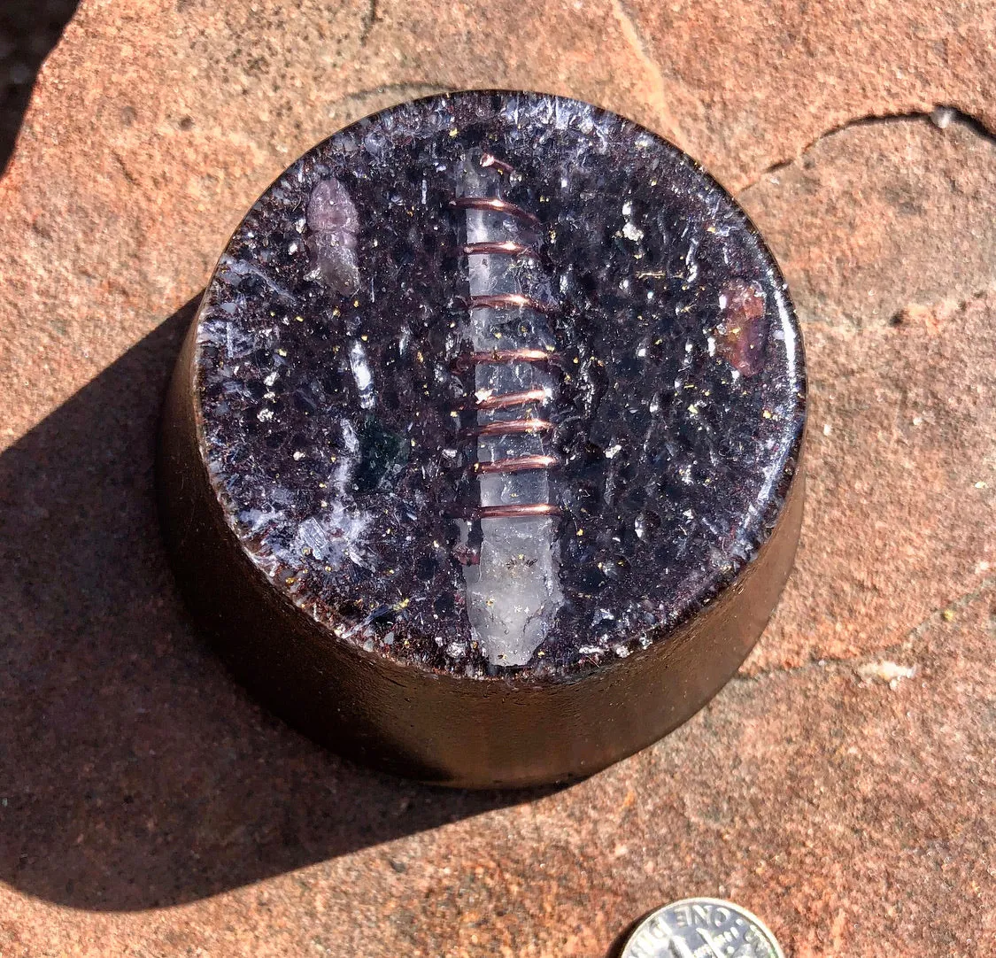 The "Selenite/Quartz Towerbuster" - Laser Quartz, Blue Kyanite, Tourmaline, Selenite, Quartz Sand   MMSSO matrix