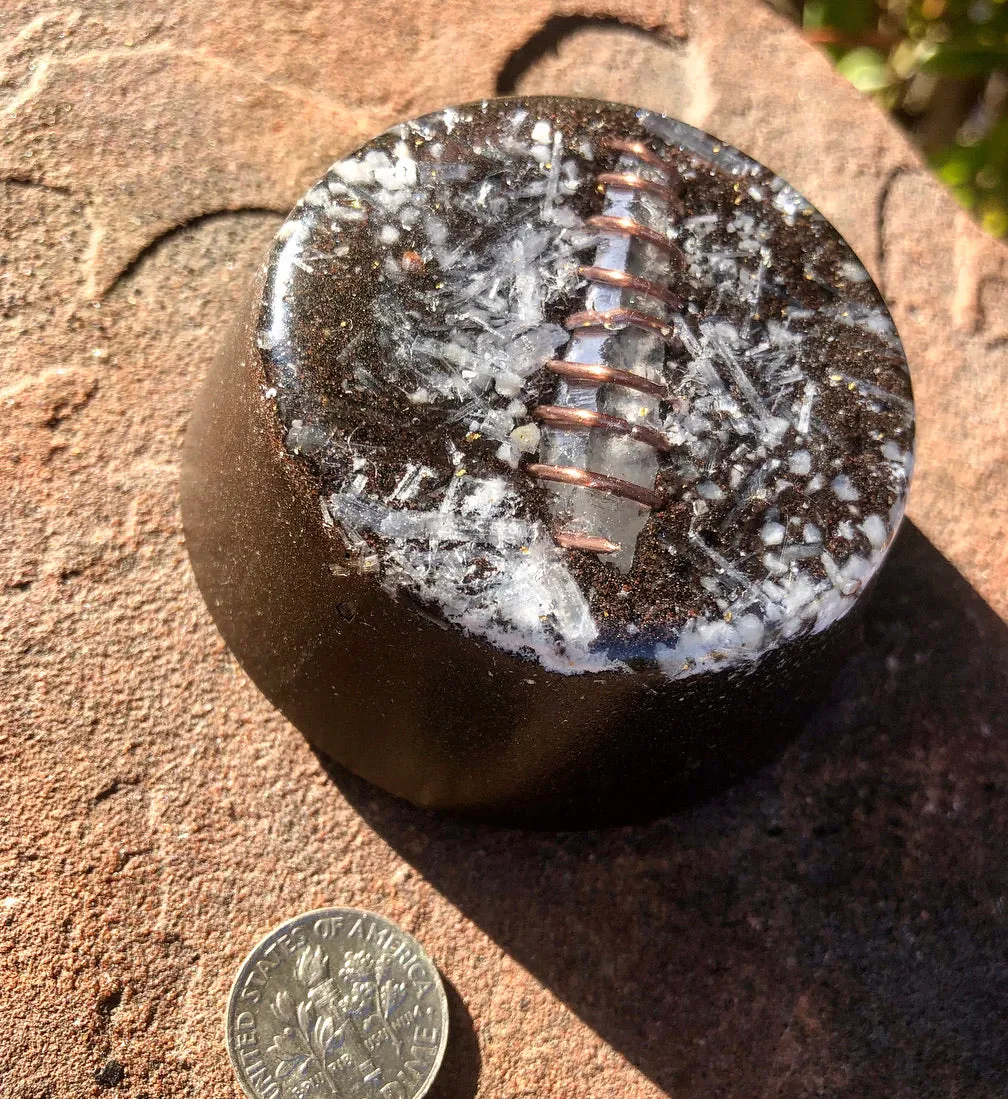 The "Selenite/Quartz Towerbuster" - Laser Quartz, Blue Kyanite, Tourmaline, Selenite, Quartz Sand   MMSSO matrix