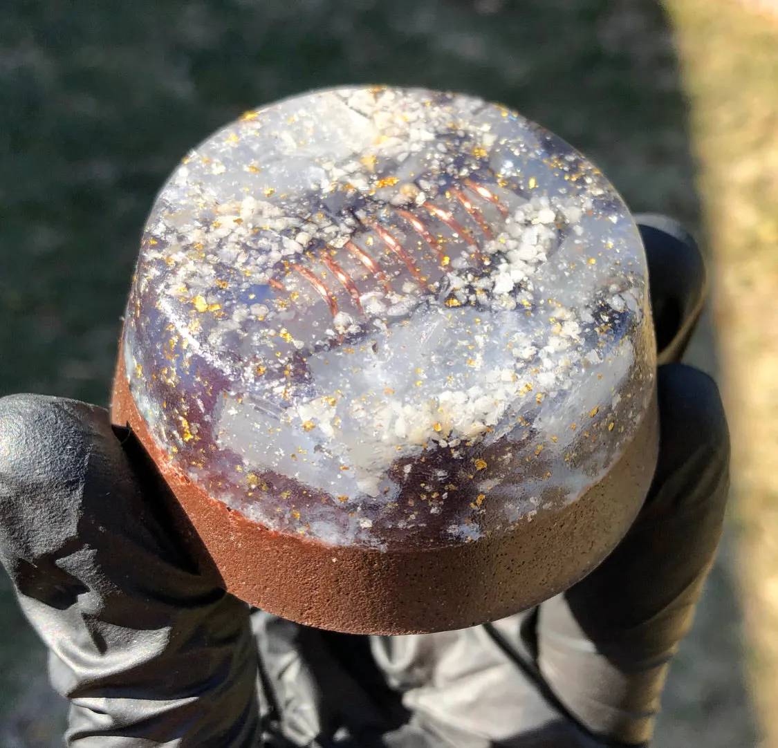 The "Selenite/Quartz Towerbuster" - Laser Quartz, Blue Kyanite, Tourmaline, Selenite, Quartz Sand   MMSSO matrix