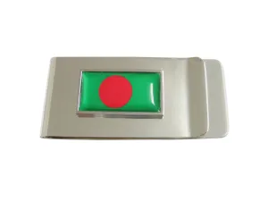 Thin Bordered Bangladesh Flag Money Clip