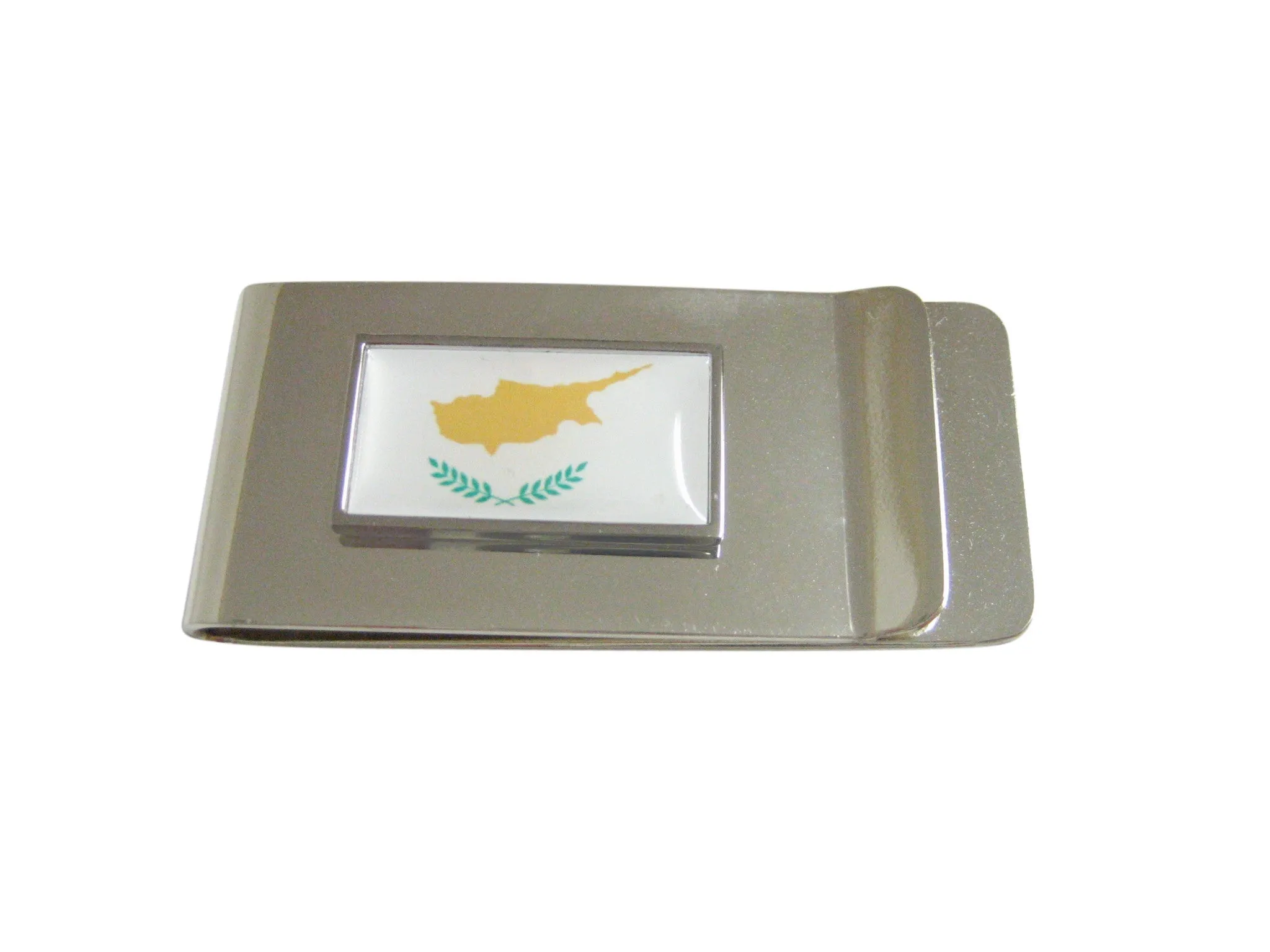 Thin Bordered Cyprus Flag Money Clip