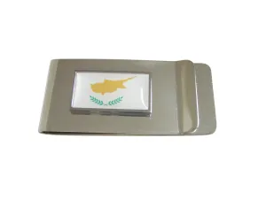 Thin Bordered Cyprus Flag Money Clip