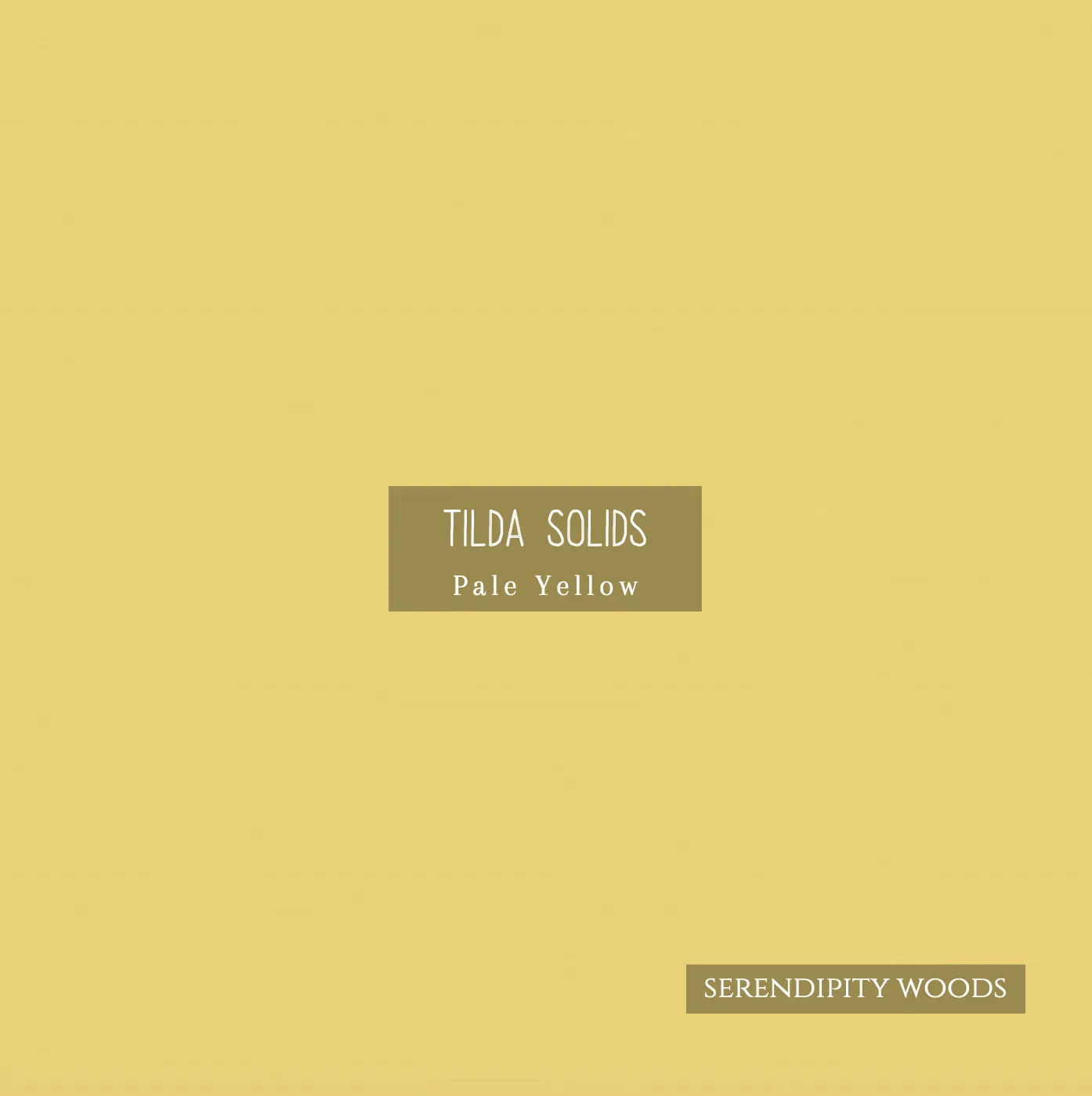 Tilda Solid Basics Pale Yellow 120022 by Tone Finnanger