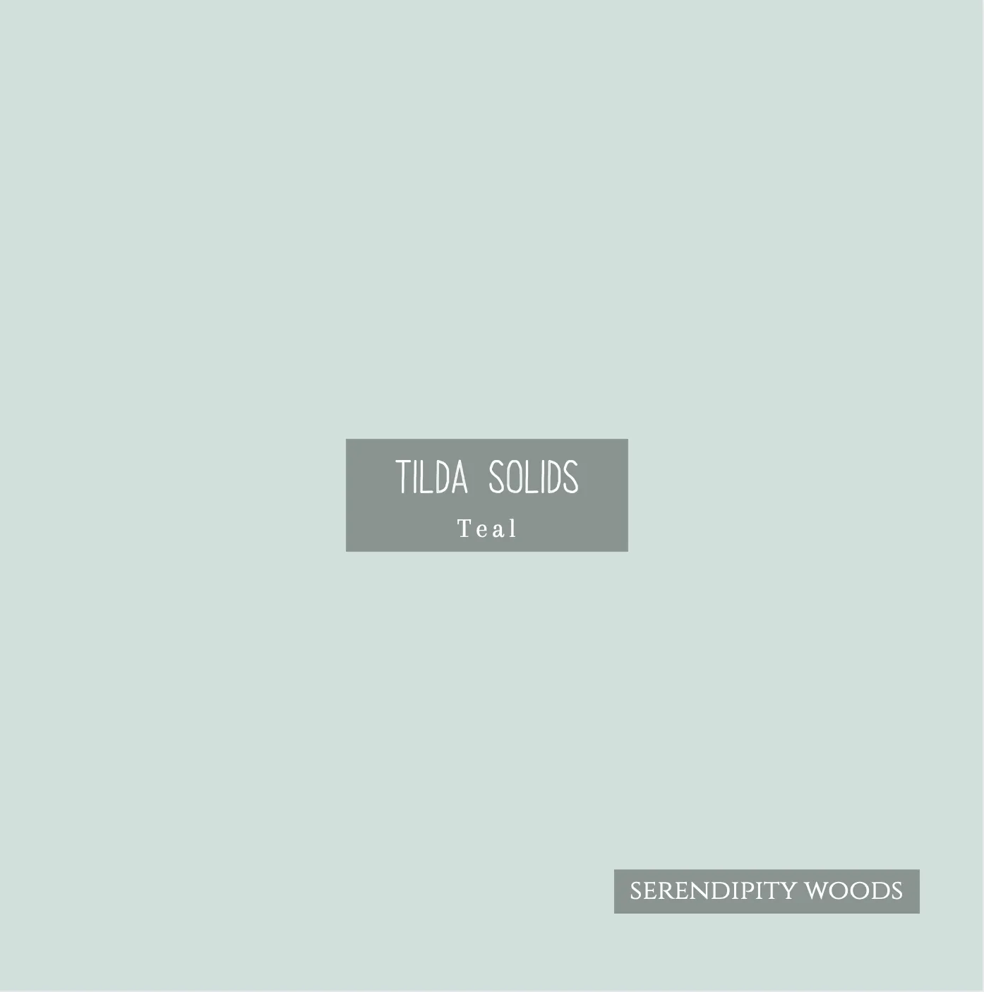 Tilda Solid Soft Teal 120003 by Tone Finnanger