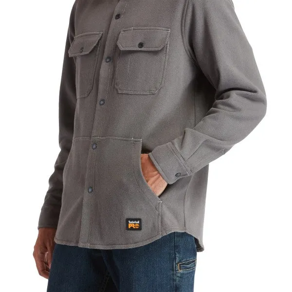 Timberland Pro Men's Mill River Fleece Work Shirt Jacket - Pewter - TB0A1VCQ060