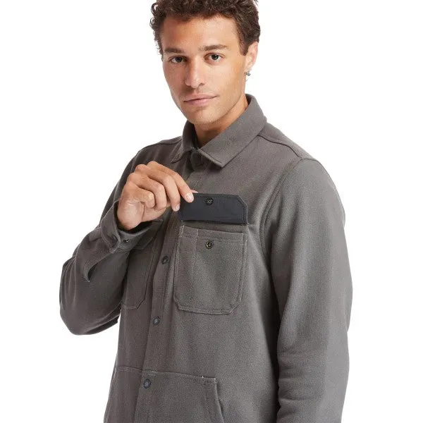 Timberland Pro Men's Mill River Fleece Work Shirt Jacket - Pewter - TB0A1VCQ060