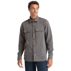 Timberland Pro Men's Mill River Fleece Work Shirt Jacket - Pewter - TB0A1VCQ060