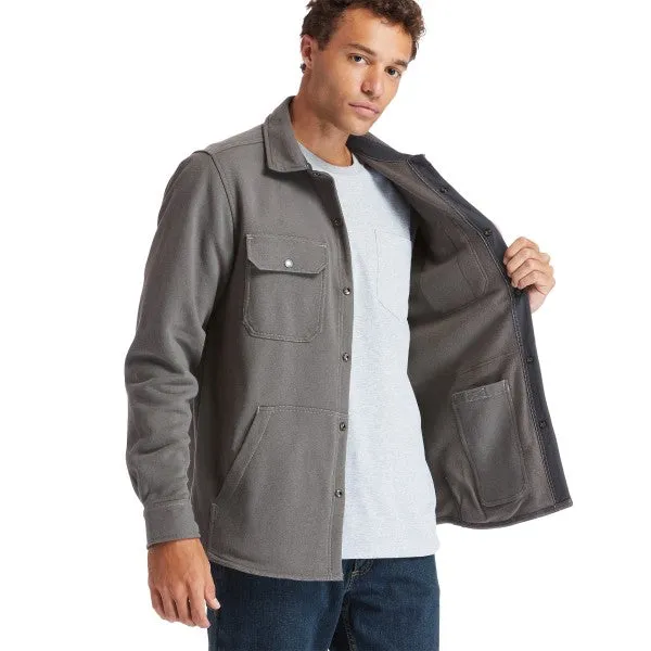 Timberland Pro Men's Mill River Fleece Work Shirt Jacket - Pewter - TB0A1VCQ060