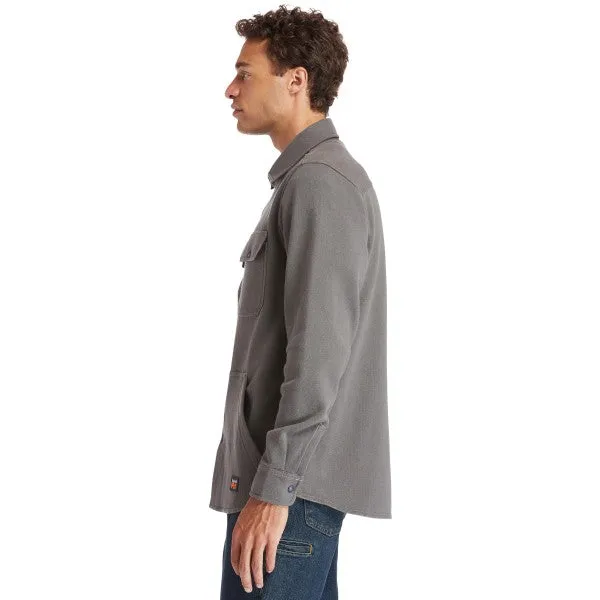 Timberland Pro Men's Mill River Fleece Work Shirt Jacket - Pewter - TB0A1VCQ060