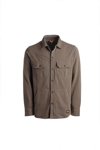 Timberland Pro Men's Mill River Fleece Work Shirt Jacket - Pewter - TB0A1VCQ060