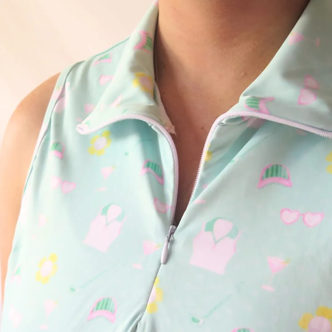 Tinis on the Greenie Golf Dress