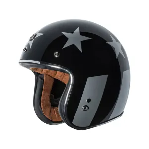 Torc T-50 Captain Vegas Helmet ~ T5005CAP24; Black/White, Size Large (BW4L)