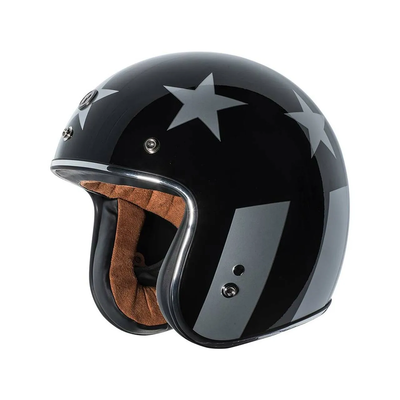 Torc T-50 Captain Vegas Helmet ~ T5005CAP24; Black/White, Size Large (BW4L)