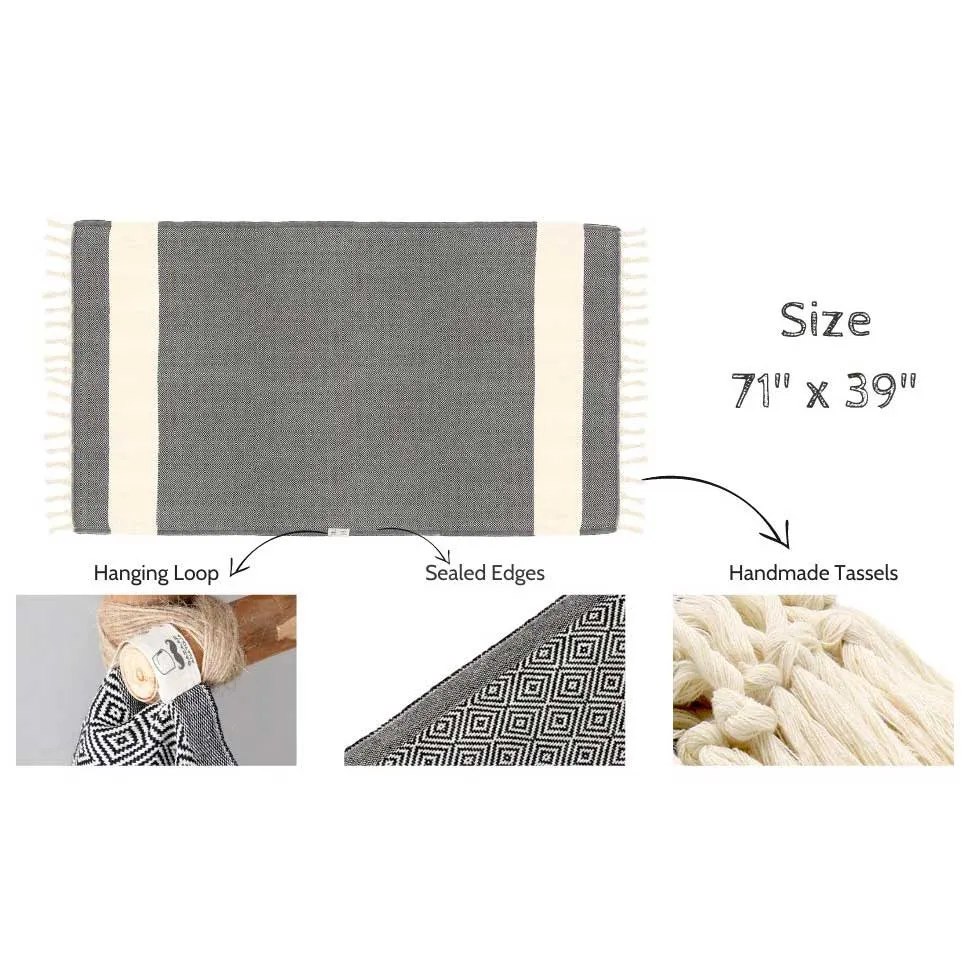 Turkish Beach Towel, Diamond Turkish Towels - Beige