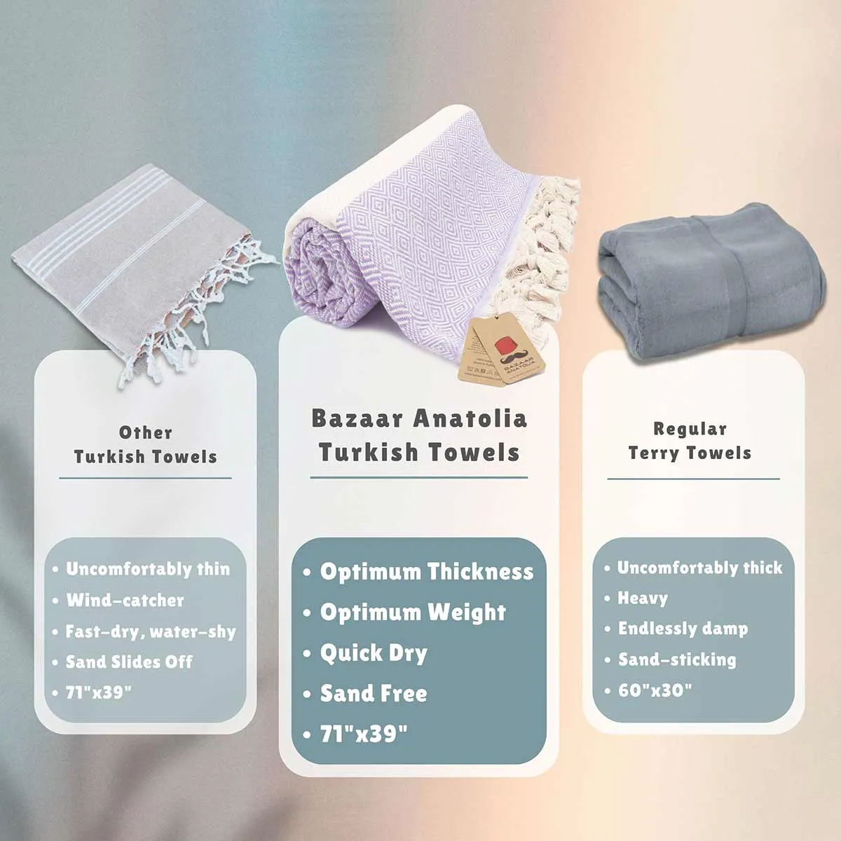 Turkish Beach Towel, Diamond Turkish Towels - Lilac
